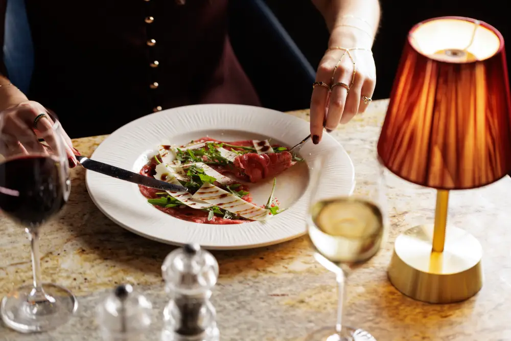 Beef carpaccio at Smith's Bar & Grill, Paddington