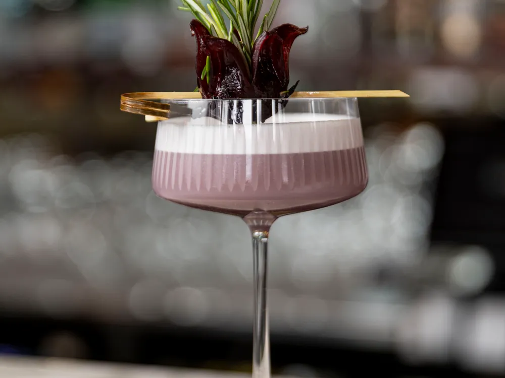 Cocktail at Smith's marble bar